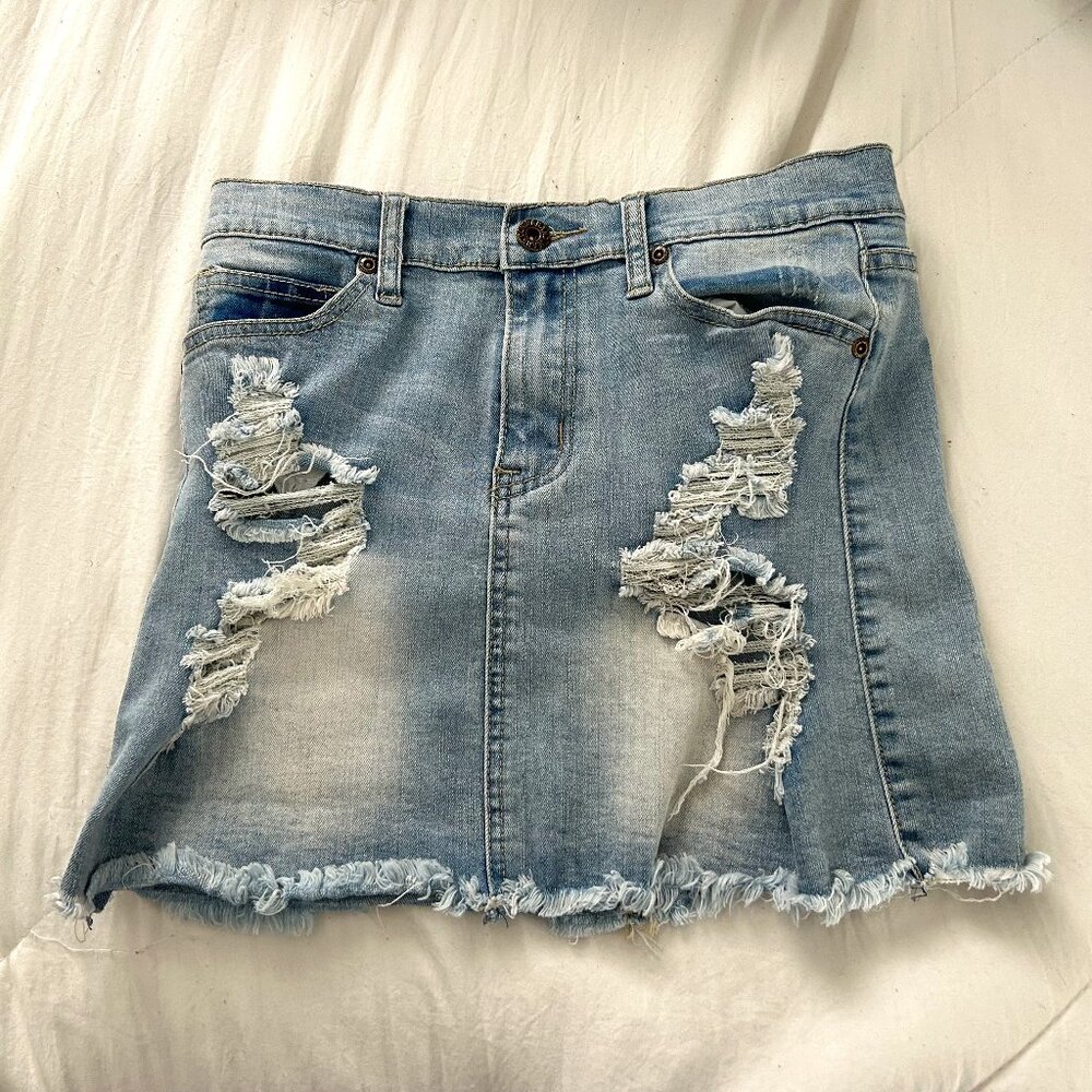 Contraband Denim Skirt